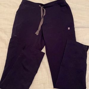 FIGS navy blue YOLA skinny scrub pants